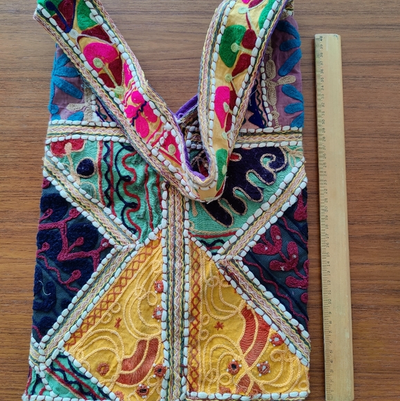 Unique Colorful Patchwork Bag - Boho Chic Style - Picture 1 of 2